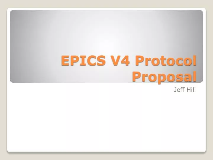 epics v4 protocol proposal