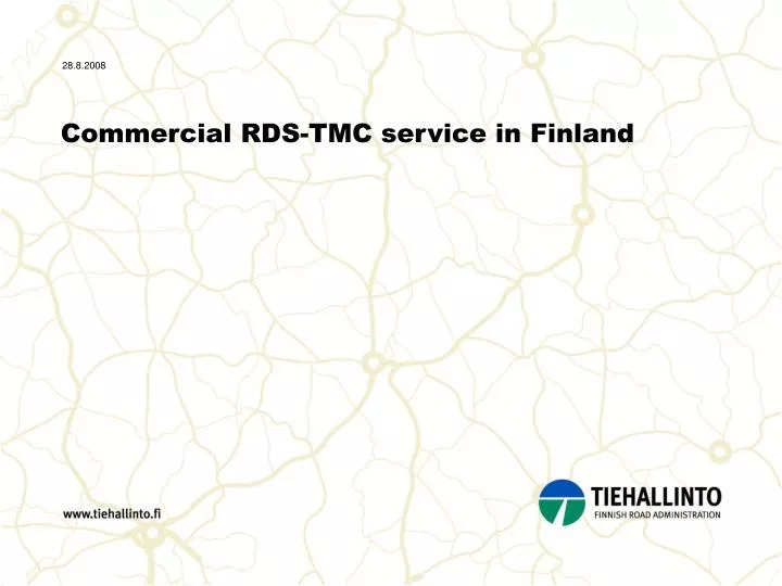 commercial rds tmc service in finland