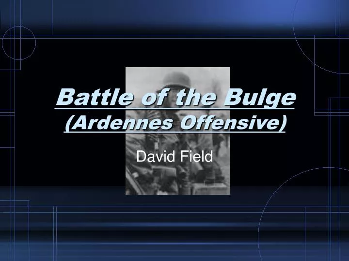 battle of the bulge ardennes offensive