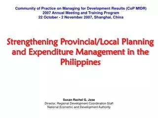 Community of Practice on Managing for Development Results (CoP MfDR)