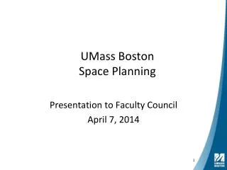 UMass Boston Space Planning