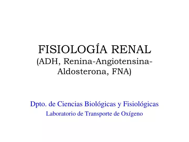fisiolog a renal adh renina angiotensina aldosterona fna