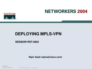 DEPLOYING MPLS-VPN