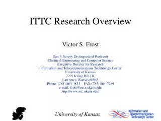 ITTC Research Overview