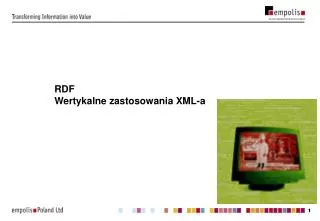 rdf wertykalne zastosowania xml a