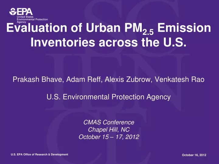 evaluation of urban pm 2 5 emission inventories across the u s