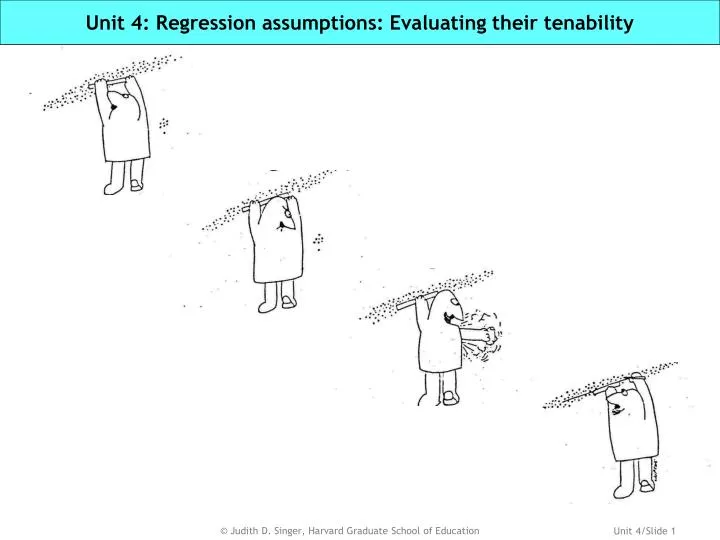 unit 4 regression assumptions evaluating their tenability