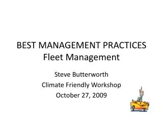 BEST MANAGEMENT PRACTICES Fleet Management