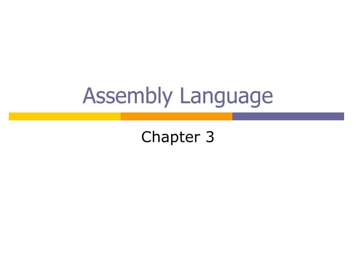 assembly language