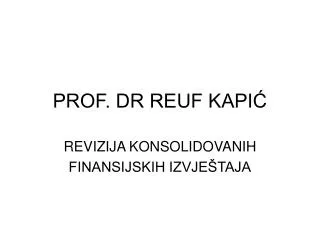 prof dr reuf kapi