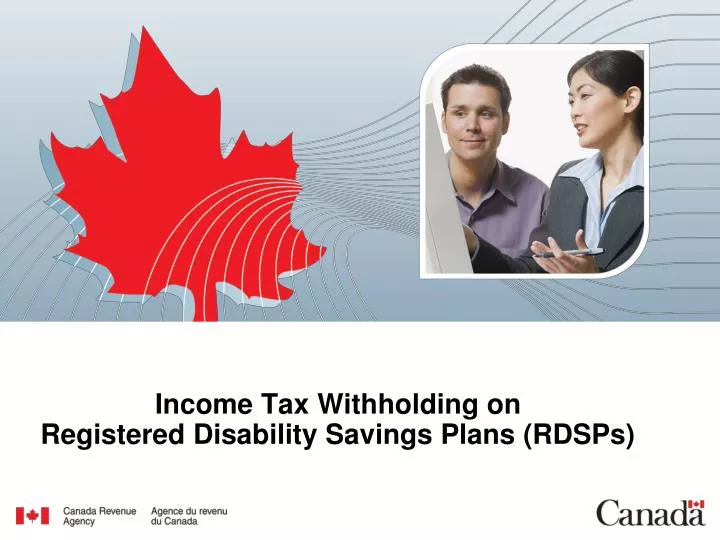 income tax withholding on registered disability savings plans rdsps