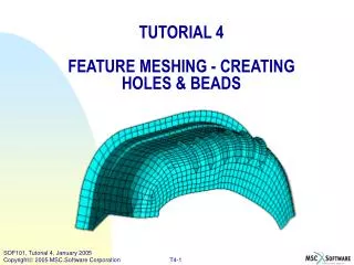 TUTORIAL 4 FEATURE MESHING - CREATING HOLES &amp; BEADS