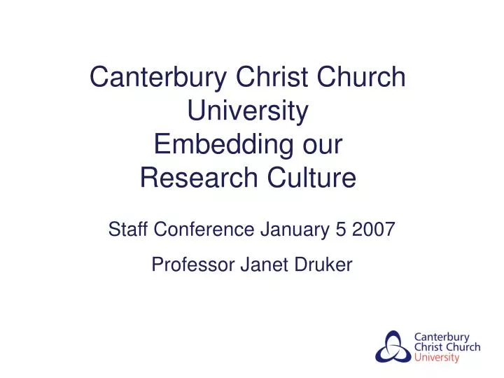 canterbury christ church university embedding our research culture