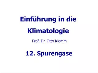 einf hrung in die klimatologie