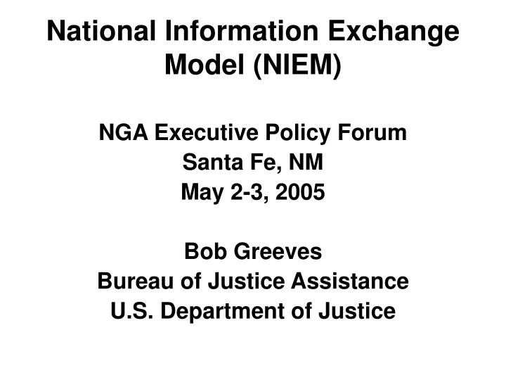 national information exchange model niem