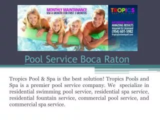 Pool Service Coral Springs