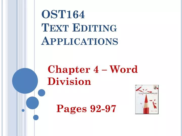 ost164 text editing applications