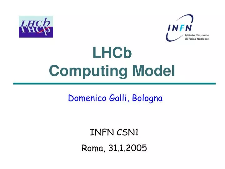 lhcb computing model