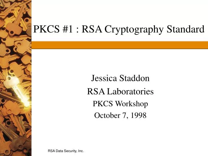 pkcs 1 rsa cryptography standard