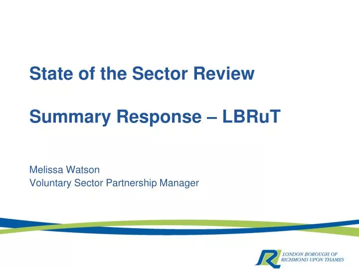 state of the sector review summary response lbrut