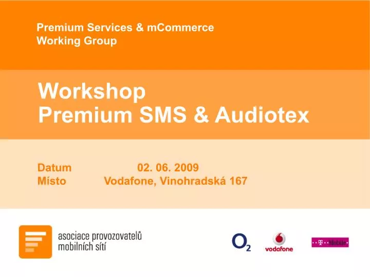 workshop premium sms audiotex