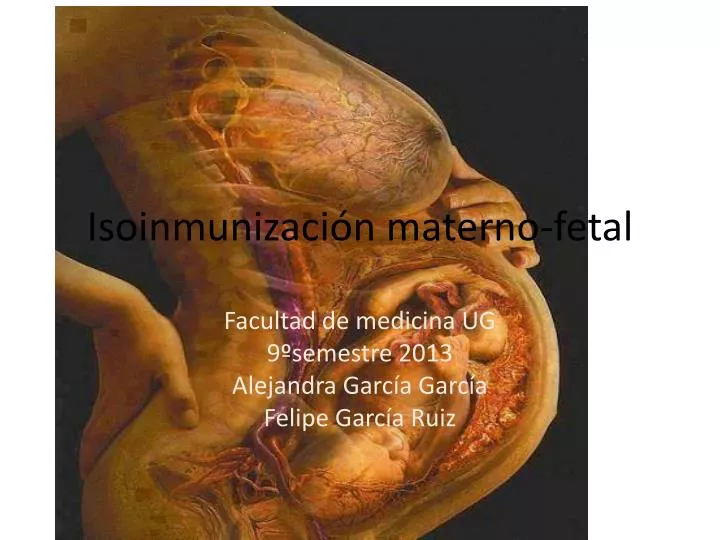 isoinmunizaci n materno fetal