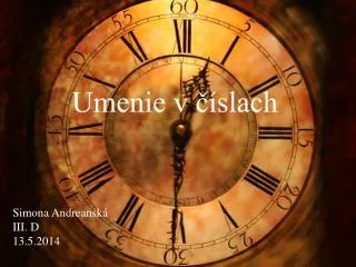 umenie v slach