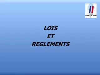 lois et reglements