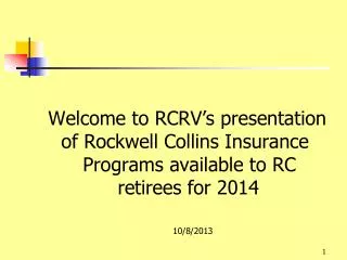 RCRV Presenters