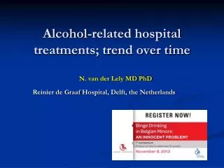 Alcohol-related hospital treatments; trend over time