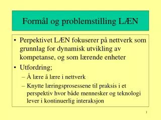 form l og problemstilling l n