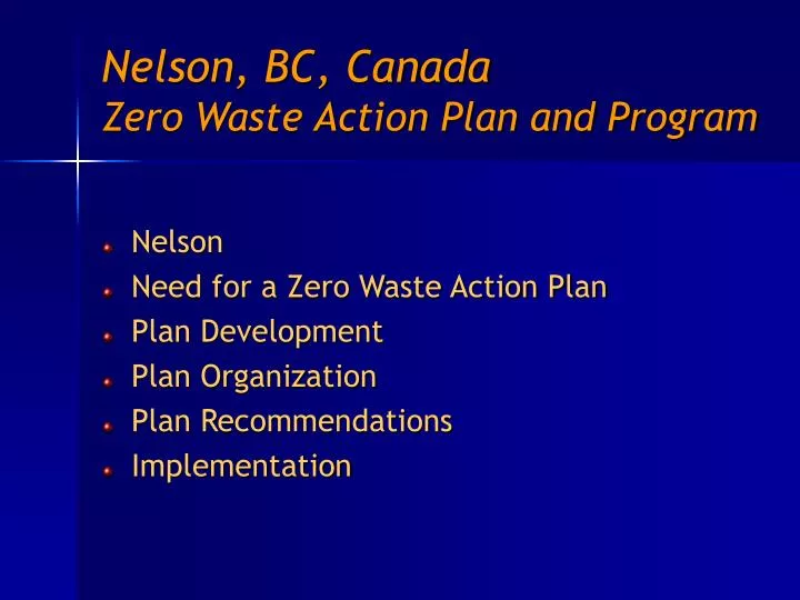 nelson bc canada zero waste action plan and program