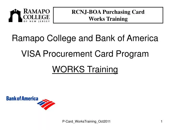 rcnj boa purchasing card works training