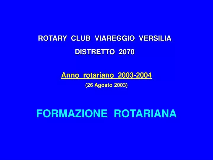 rotary club viareggio versilia distretto 2070