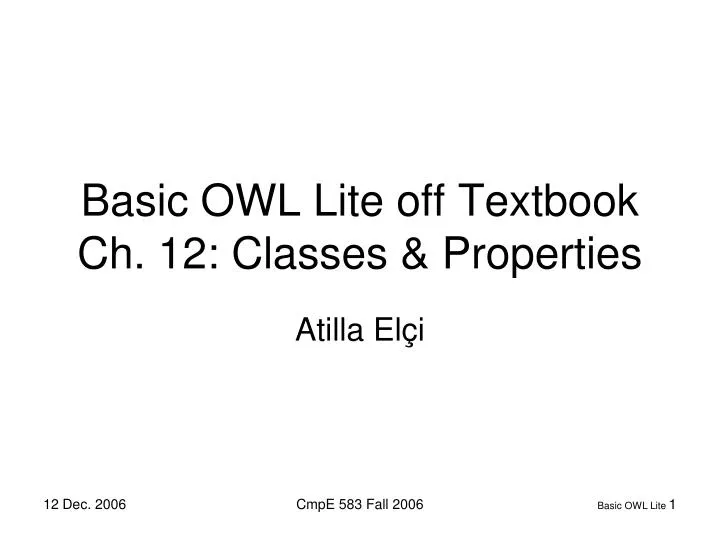 basic owl lite off textbook ch 12 classes properties