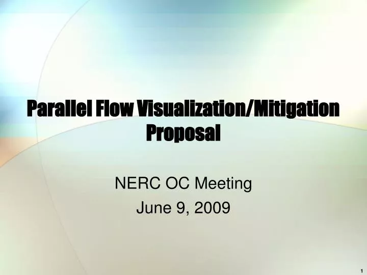 parallel flow visualization mitigation proposal