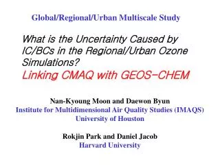 What is the Uncertainty Caused by IC/BCs in the Regional/Urban Ozone Simulations?