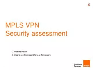 MPLS VPN Security assessment