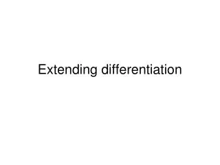 Extending differentiation