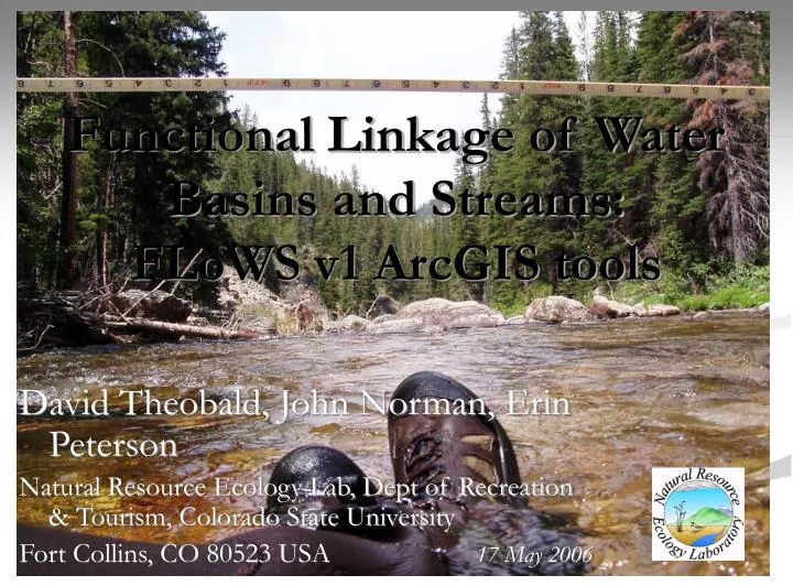 functional linkage of water basins and streams flows v1 arcgis tools