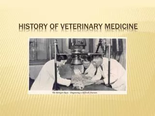 History of Veterinary medicine