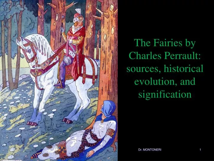 the fairies by charles perrault sources historical evolution and signification