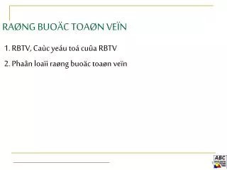 ra ng buo c toa n ve n