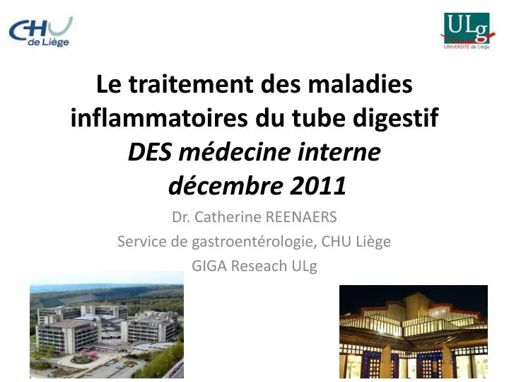 le traitement des maladies inflammatoires du tube digestif des m decine interne d cembre 2011