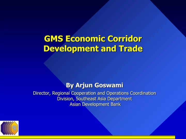 gms economic corridor development and trade