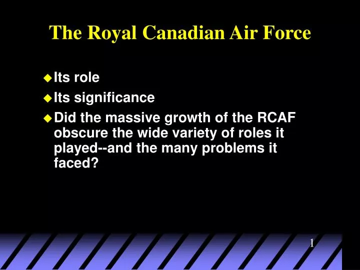 the royal canadian air force