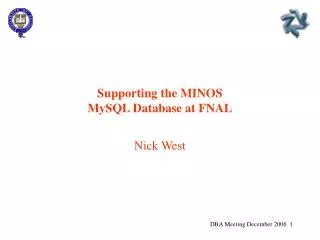 Supporting the MINOS MySQL Database at FNAL