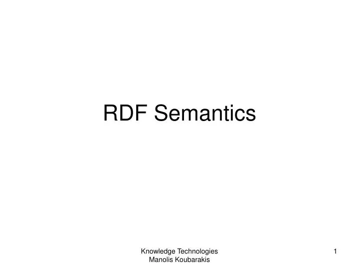 rdf semantics