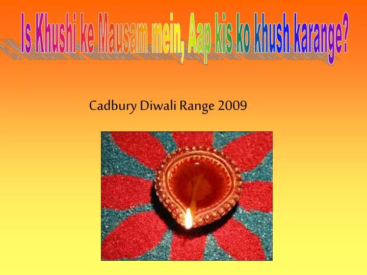cadbury diwali range 2009