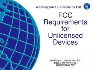 Regulatory Requirements for Wireless Systems